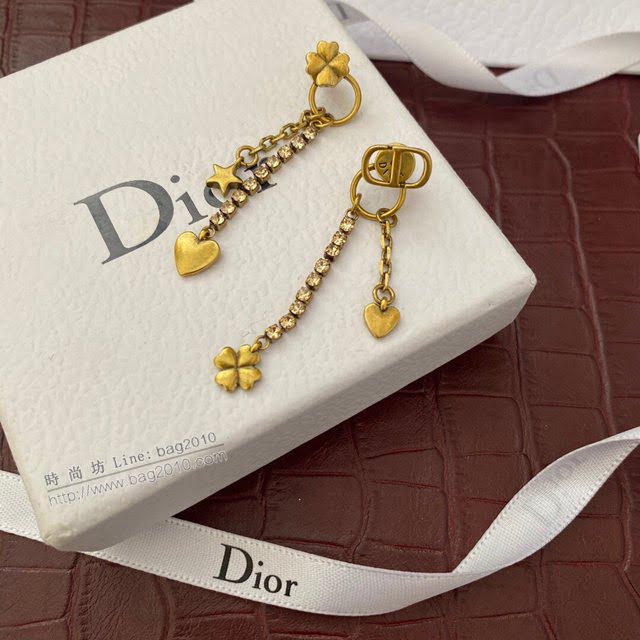 Dior飾品 迪奧經典熱銷款復古銅色長款耳環  zgd1049